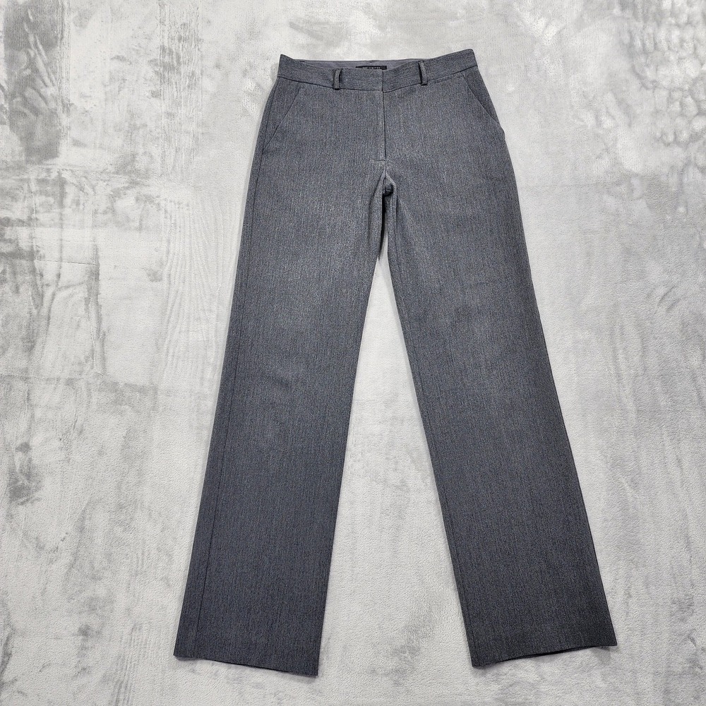 Vintage The Limited Pants Womens 2 Gray Stretch Twill Straight Leg Dress Office